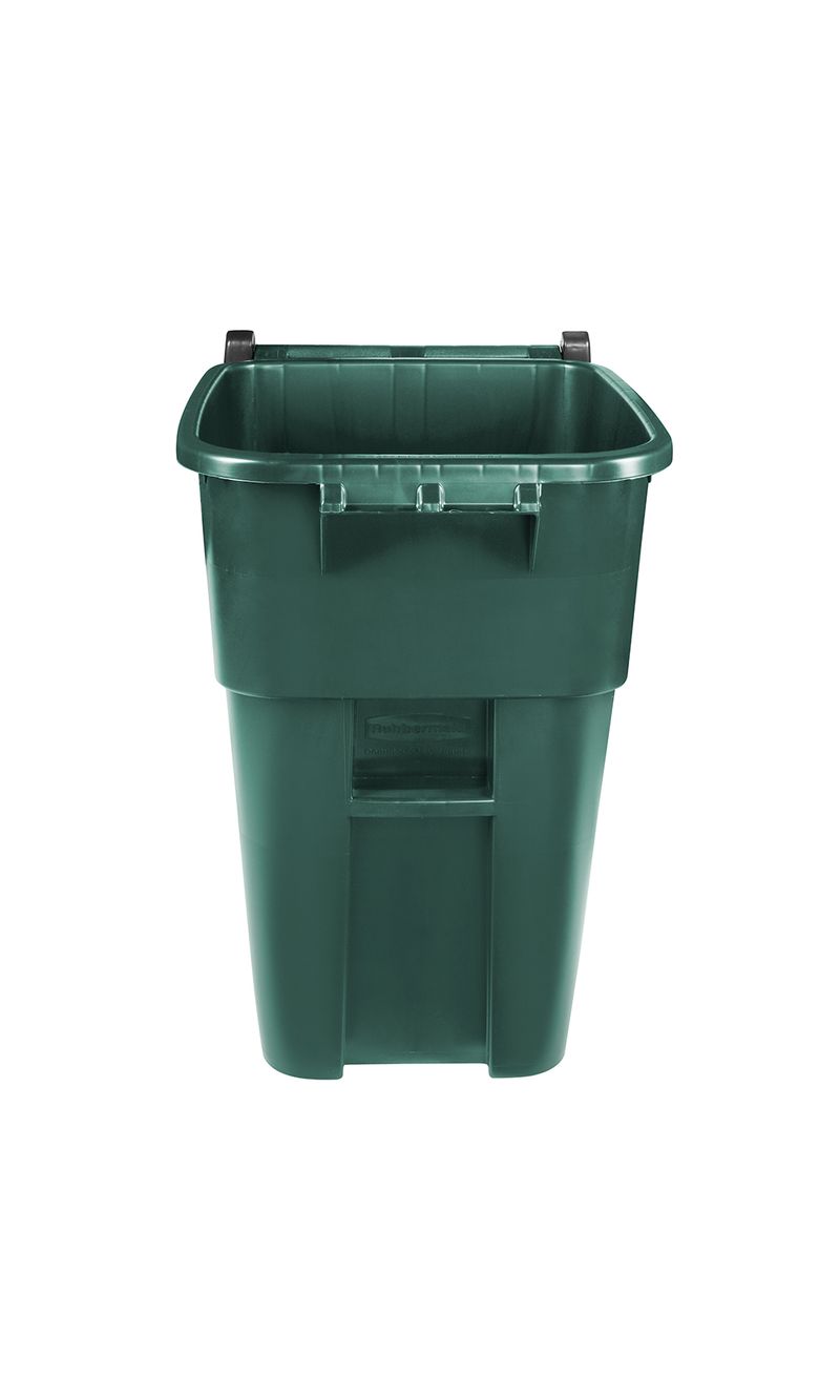Contenedor de basura BRUTE RollOut Verde 189 Lts de frente