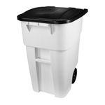 Contenedor de basura BRUTE  RollOut Blanco 189 Litros con tapa