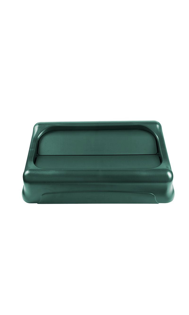Tapa giratoria Contenedor SLIM JIM Verde  87 Lts de frente