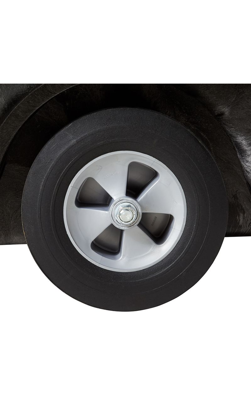 Carro Volcador espuma Estructural Negro 568 Kg llanta trasera