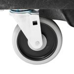 Carro Volcador espuma Estructural Negro 568 Kg lateral izquierdo rueda trasera