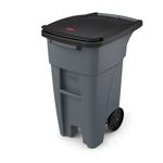 Contenedor de basura BRUTE RollOut Gris 121 Lts diagonal