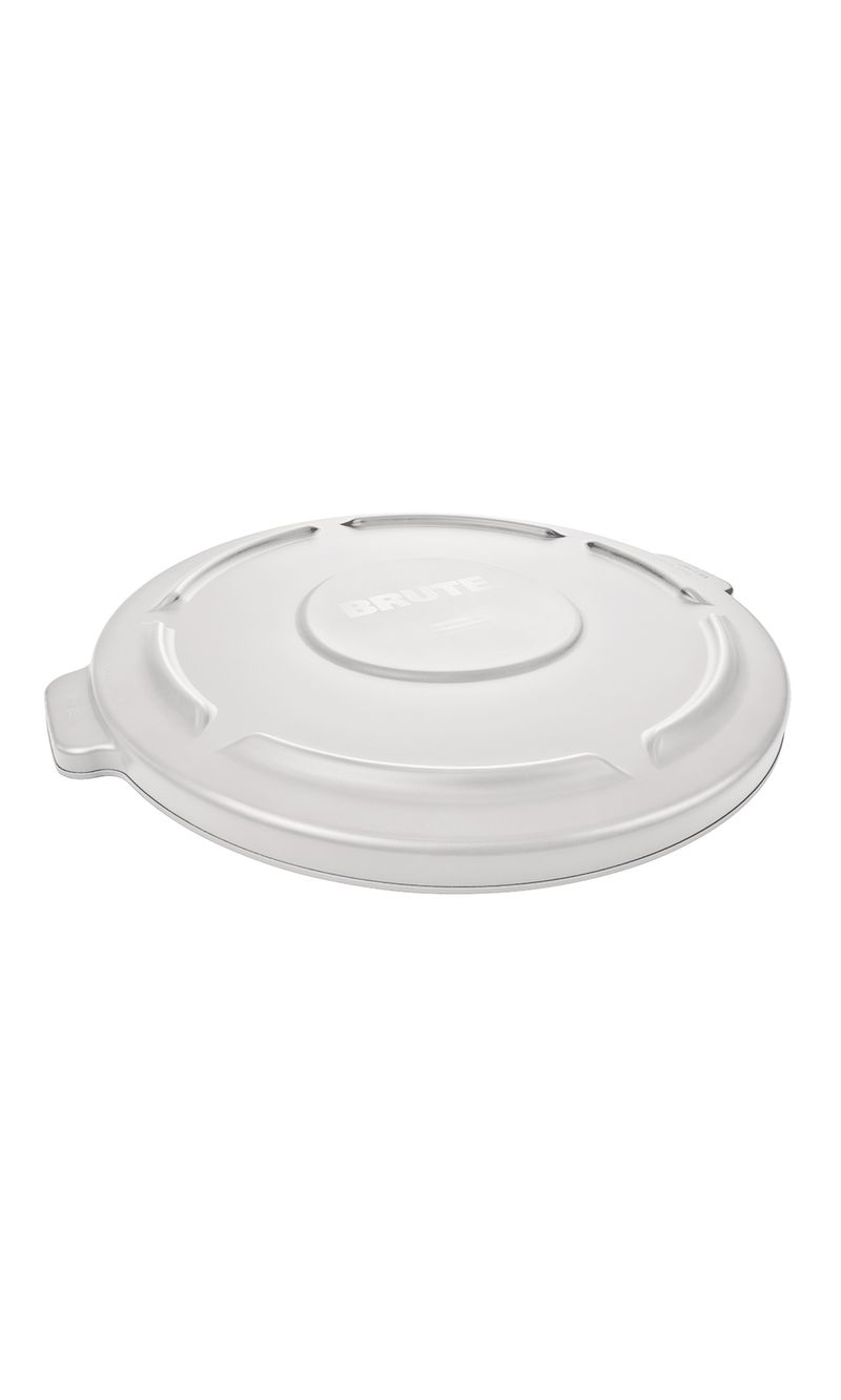 Tapa plana contenedor BRUTE Blanco 75 Lts de frente
