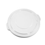 Tapa plana contenedor BRUTE Blanco 75 Lts desde arriba diagonal derecha