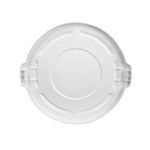 Tapa plana contenedor BRUTE Blanco 75 Lts desde arriba
