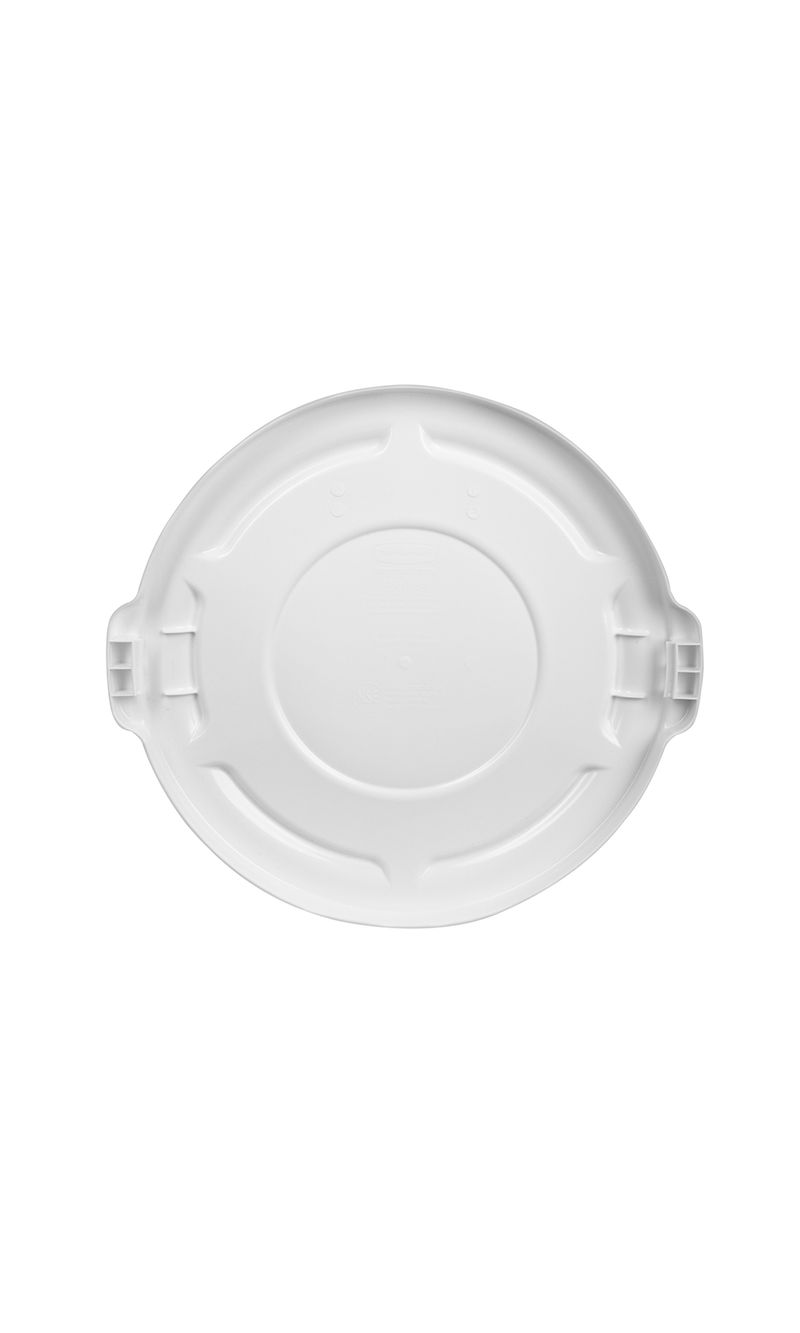 Tapa plana contenedor BRUTE Blanco 75 Lts desde arriba