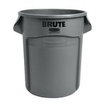 Contenedor de basura BRUTE  Gris 75 Litros de frente