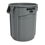 Contenedor de basura BRUTE  Gris 75 Litros en diagonal