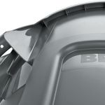 Contenedor de basura BRUTE  Gris 75 Litros costado