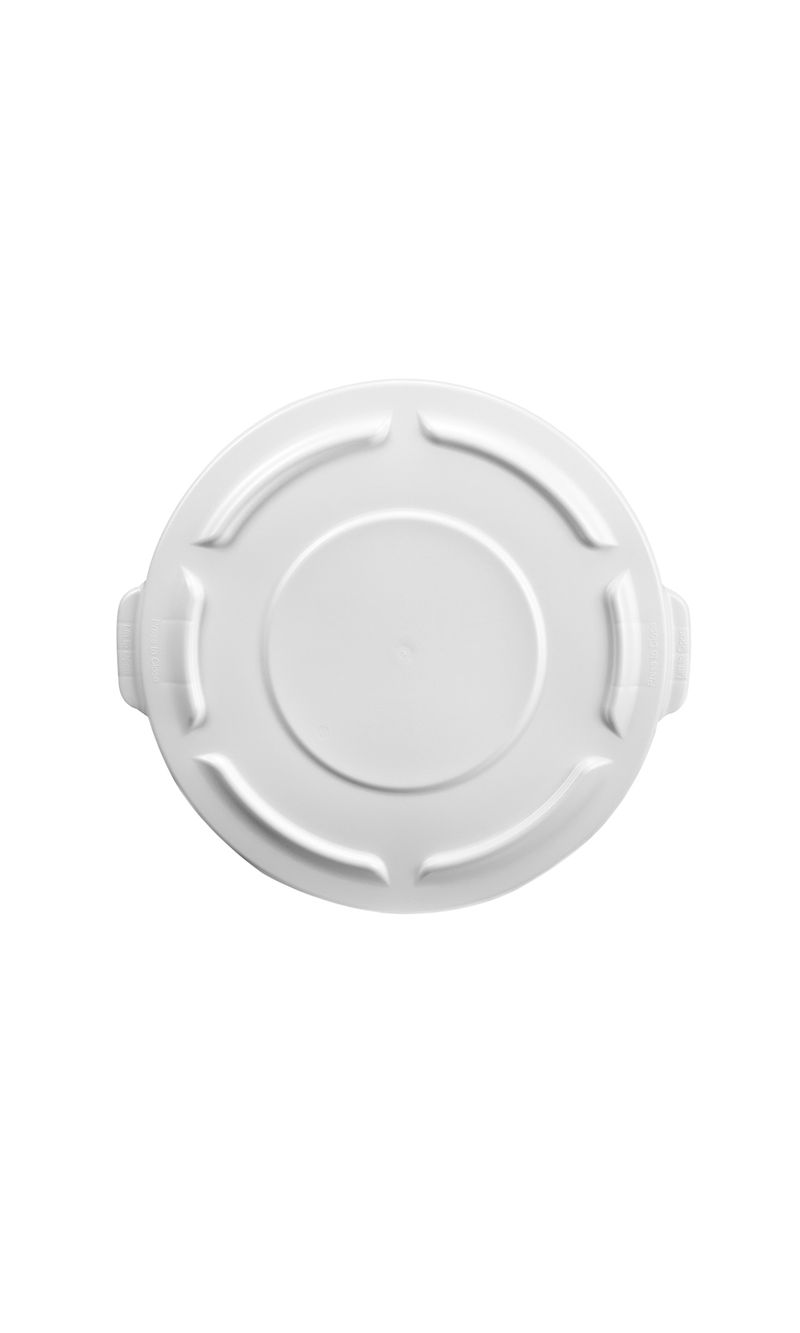 Tapa plana contenedor BRUTE Blanco 121 Lts parte de arriba