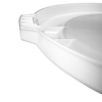 Tapa plana contenedor BRUTE Blanco 121 Lts manija