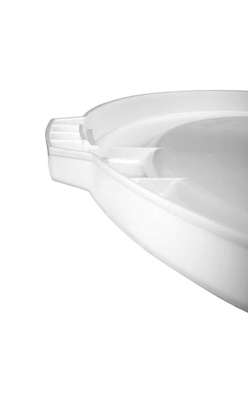 Tapa plana contenedor BRUTE Blanco 121 Lts manija