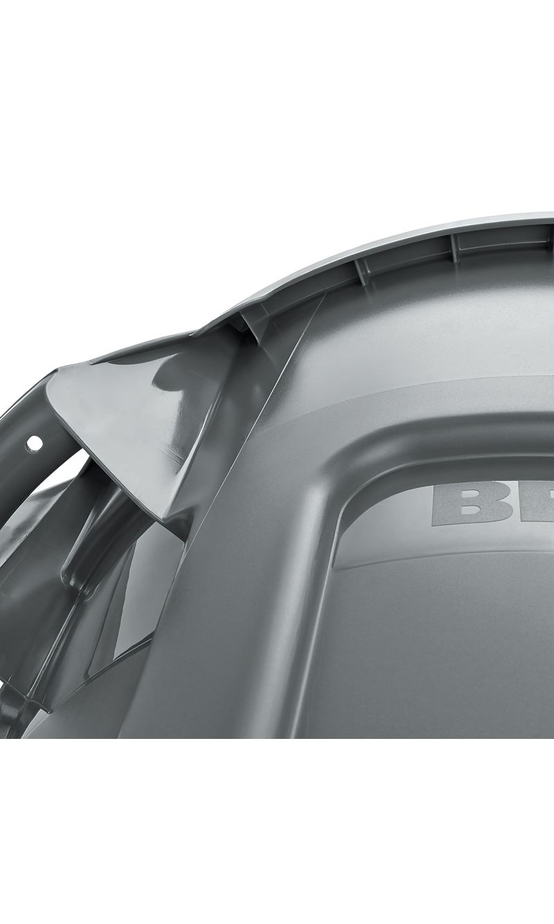 Contenedor de basura BRUTE Gris 121 Litros manija