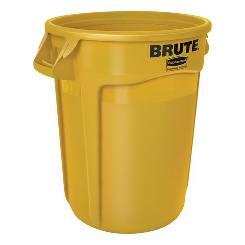 Contenedor de basura BRUTE  Amarillo 121 Litros