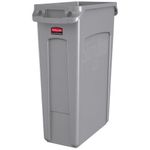 Contenedor de basura SLIM JIM Gris 87 Litros en diagonal