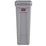 Contenedor de basura SLIM JIM Gris 87 Litros de frente