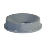 Tapa BRUTE  Embudo Gris 121 Litros Rubbermaid Commercial de frente