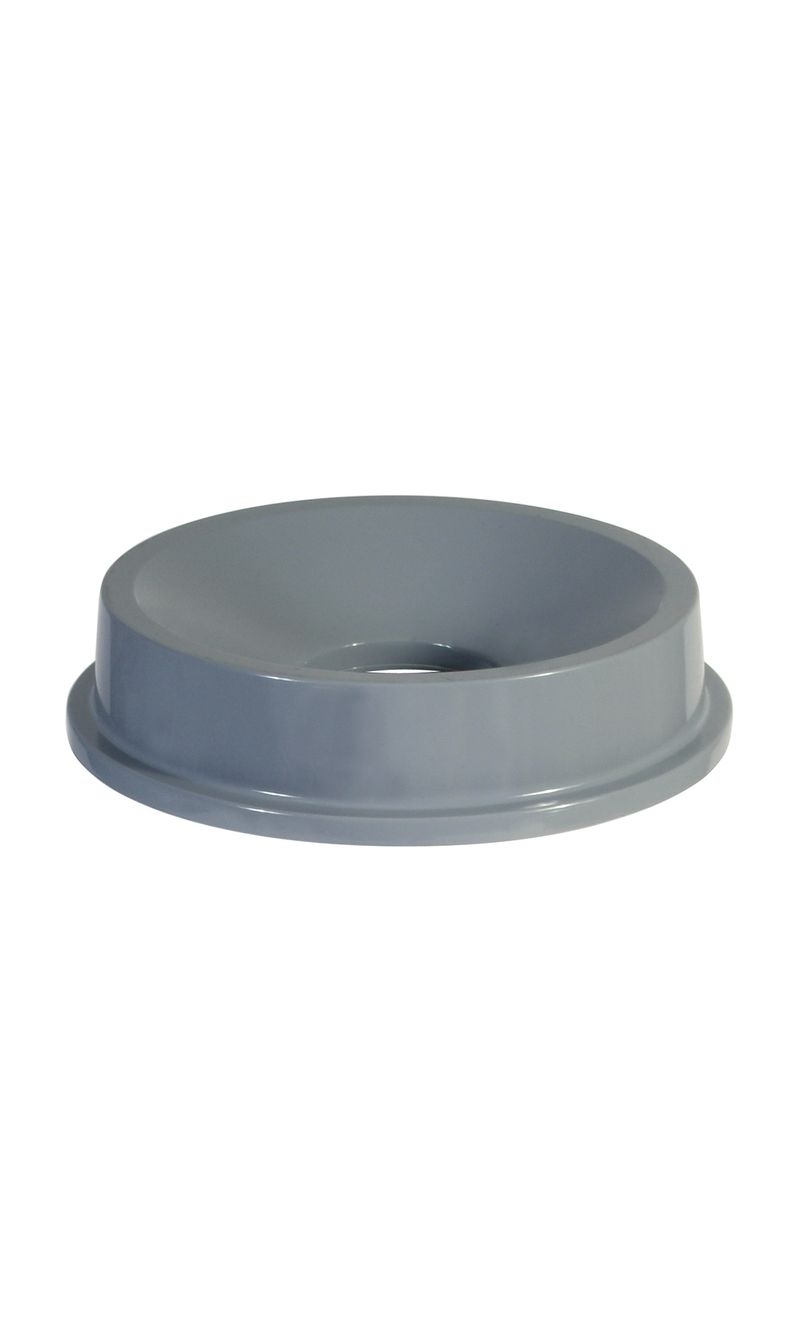Tapa BRUTE  Embudo Gris 121 Litros Rubbermaid Commercial de frente