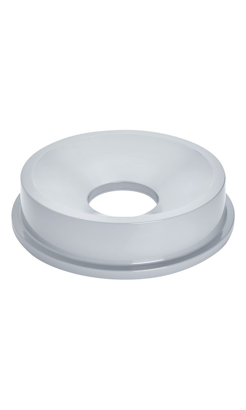 Tapa BRUTE  Embudo Gris 121 Litros Rubbermaid Commercial desde arriba