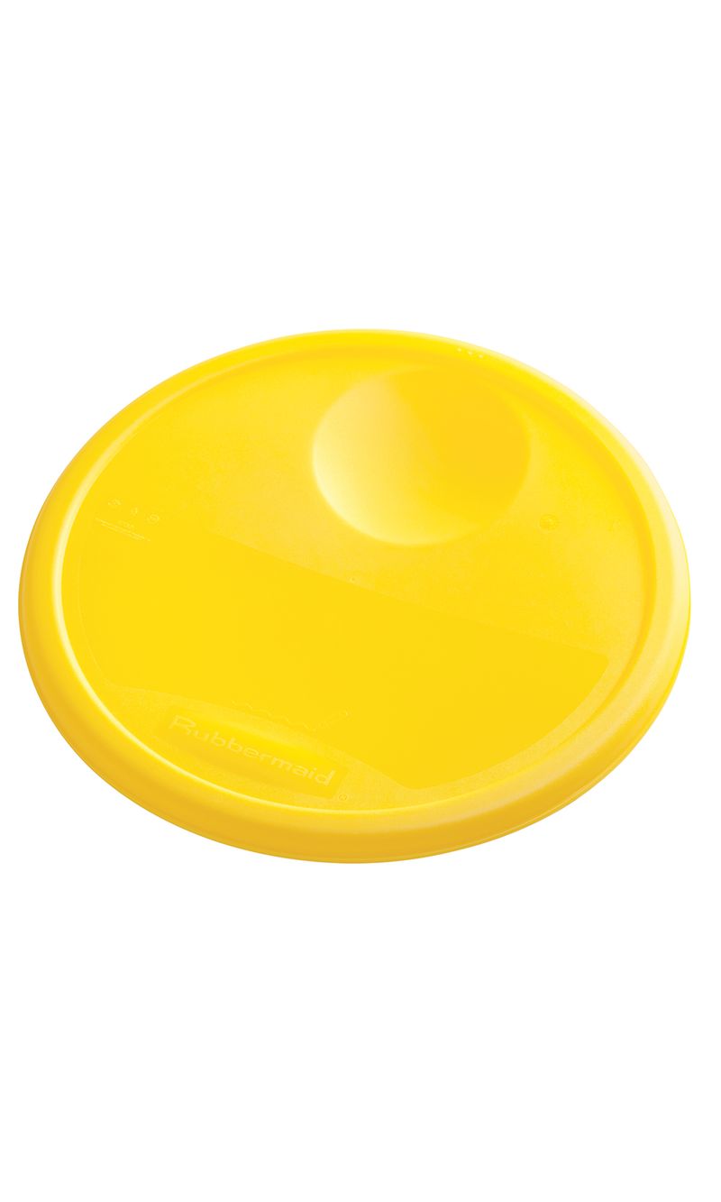 Tapa recipiente redondo Amarillo 11 Lts desde arriba