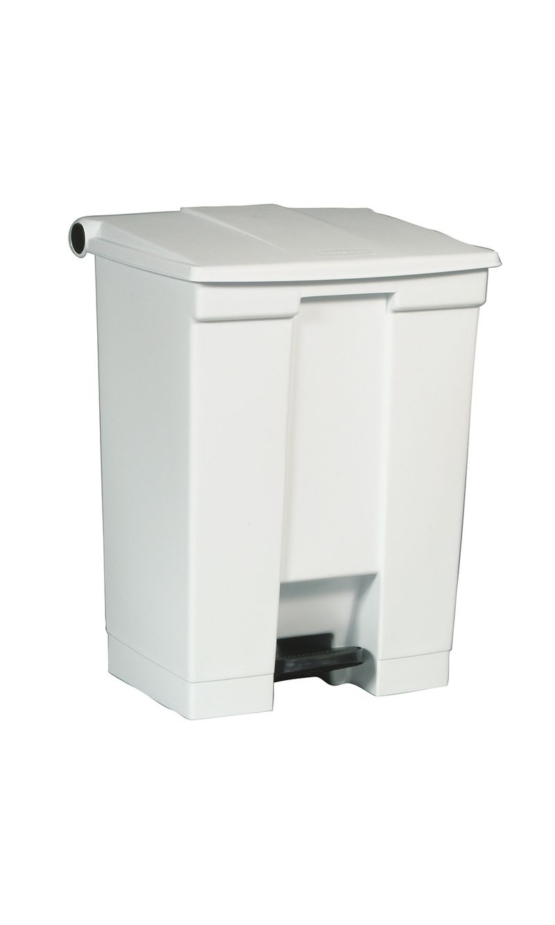 Caneca de pedal Blanco 68 Litros Rubbermaid Commercial en diagonal