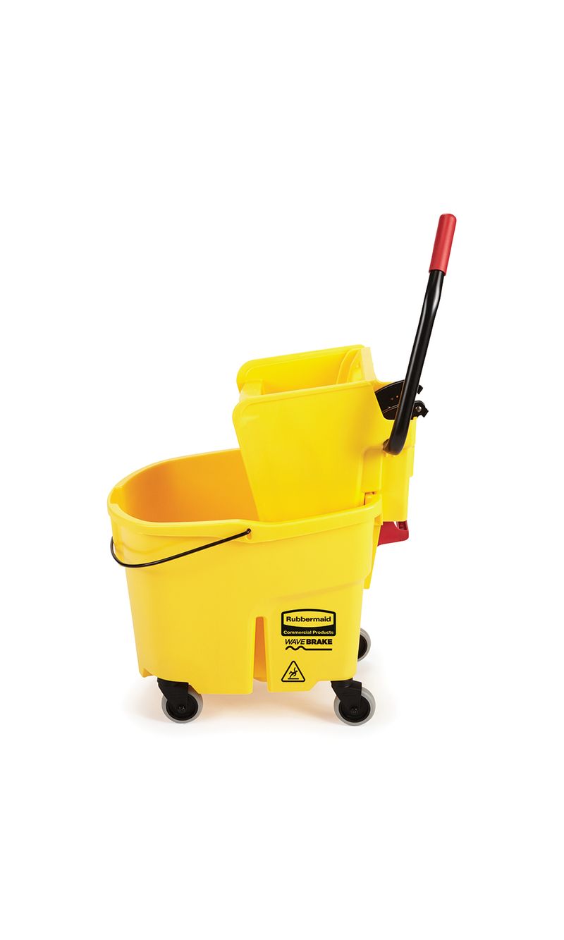 Balde Escurridor WAVEBRAKE  Amarillo 33 Lts de lado