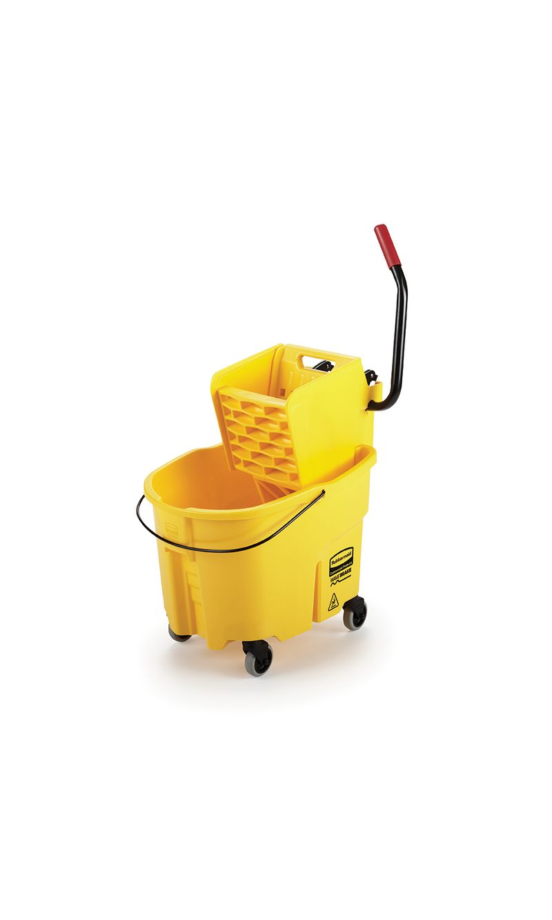 Balde Escurridor WAVEBRAKE  Amarillo 33 Lts de frente diagonal