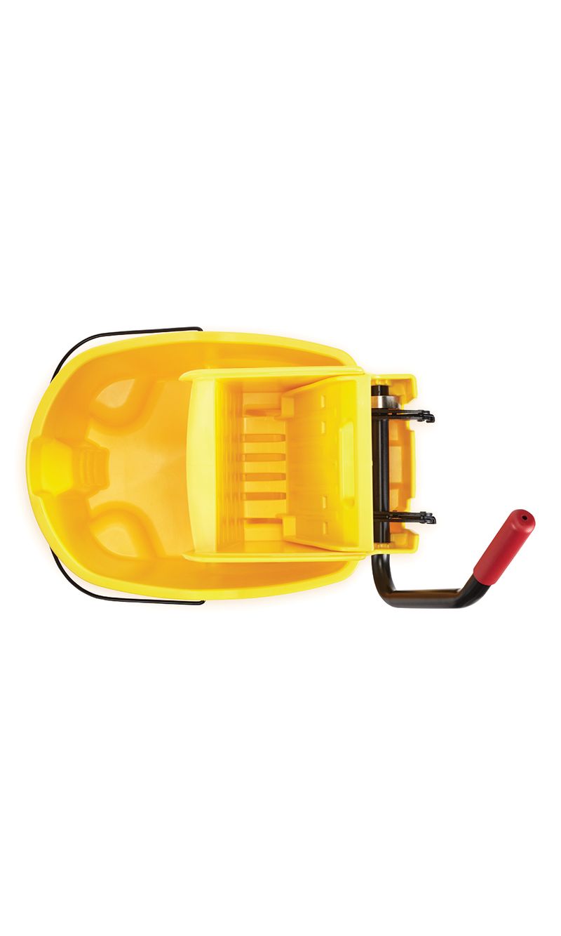 Balde Escurridor WAVEBRAKE  Amarillo 33 Lts desde arriba