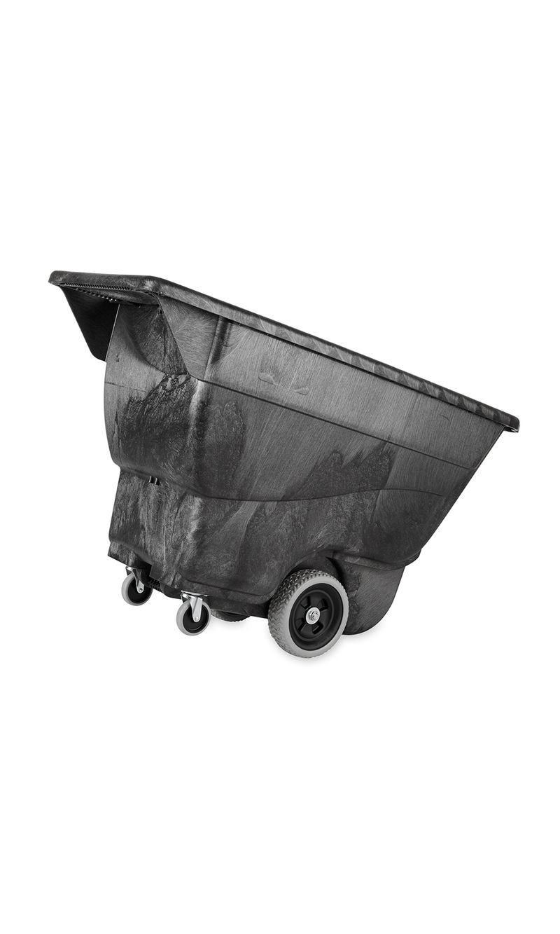 Carro Volcador Espuma estructural Negro 204 Kg desde atrás