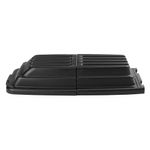 Tapa para Carro Volcador  de 204 Kg Negro  Rubbermaid Commercial en plano