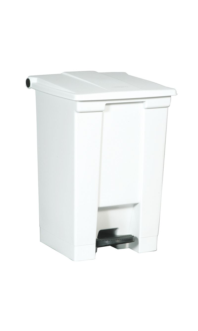 Caneca de pedal   Blanco 45 Litros Rubbermaid Commercial de frente