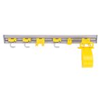 Organizador de Armarios y Porta utensilios   Gris y Amarillo desde arriba