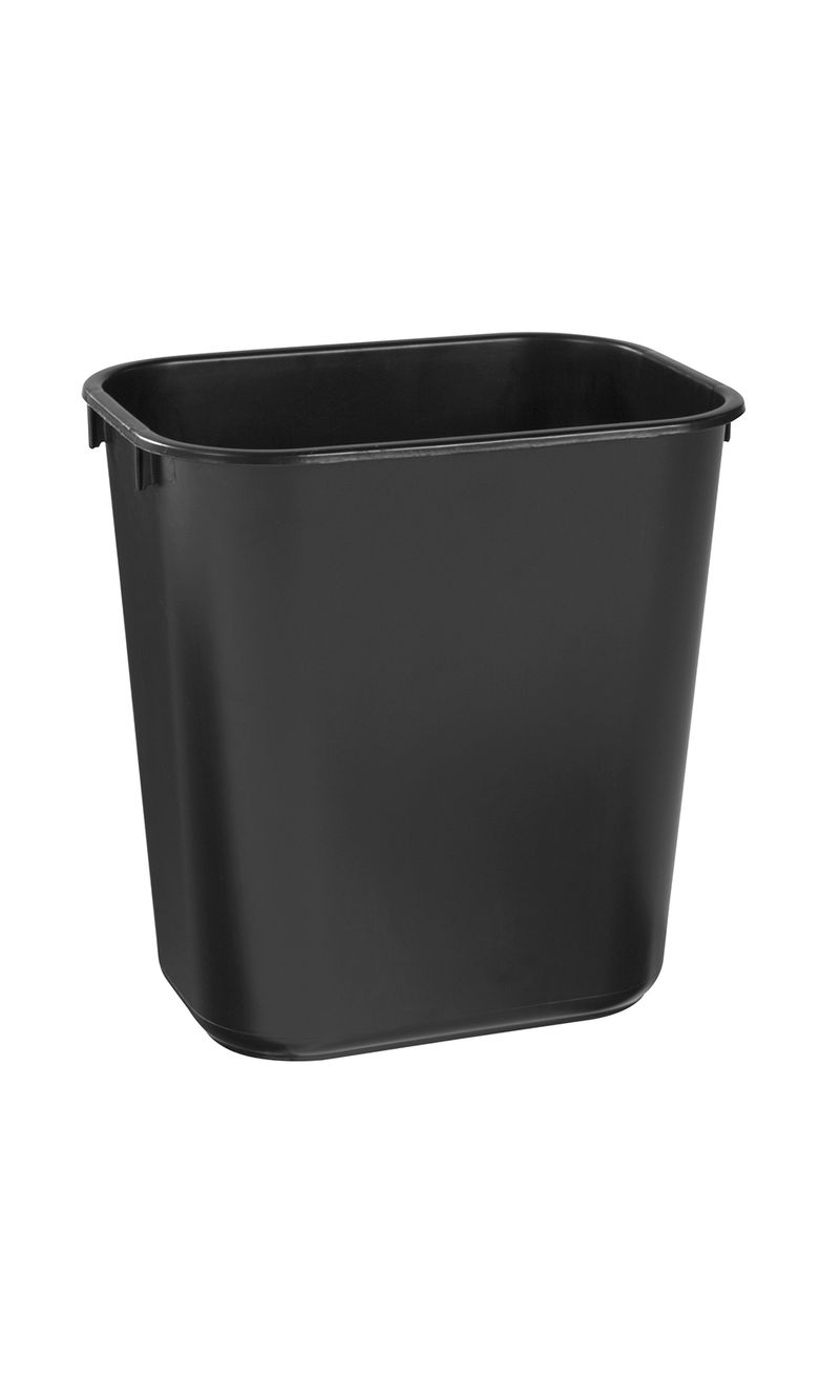 Basura Pequeña   Negro 12 Litros Rubbermaid Commercial diagonal derecho