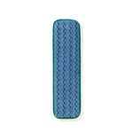 Mopa Húmeda microfibra HYGEN Azul-Verde 45 cm de frente en pie