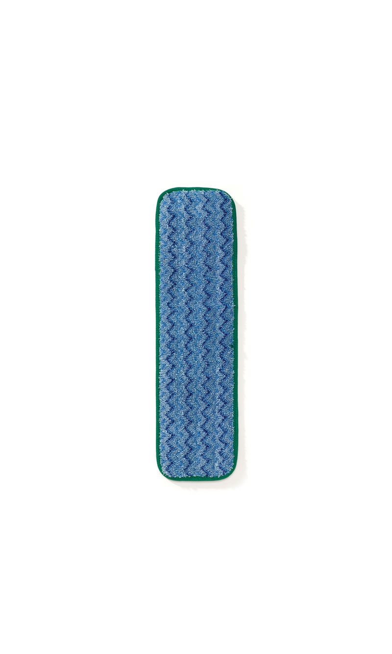 Mopa Húmeda microfibra HYGEN Azul-Verde 45 cm de frente en pie