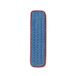 Mopa Húmeda microfibra HYGEN Azul-Rojo 45 cm de frente en pie