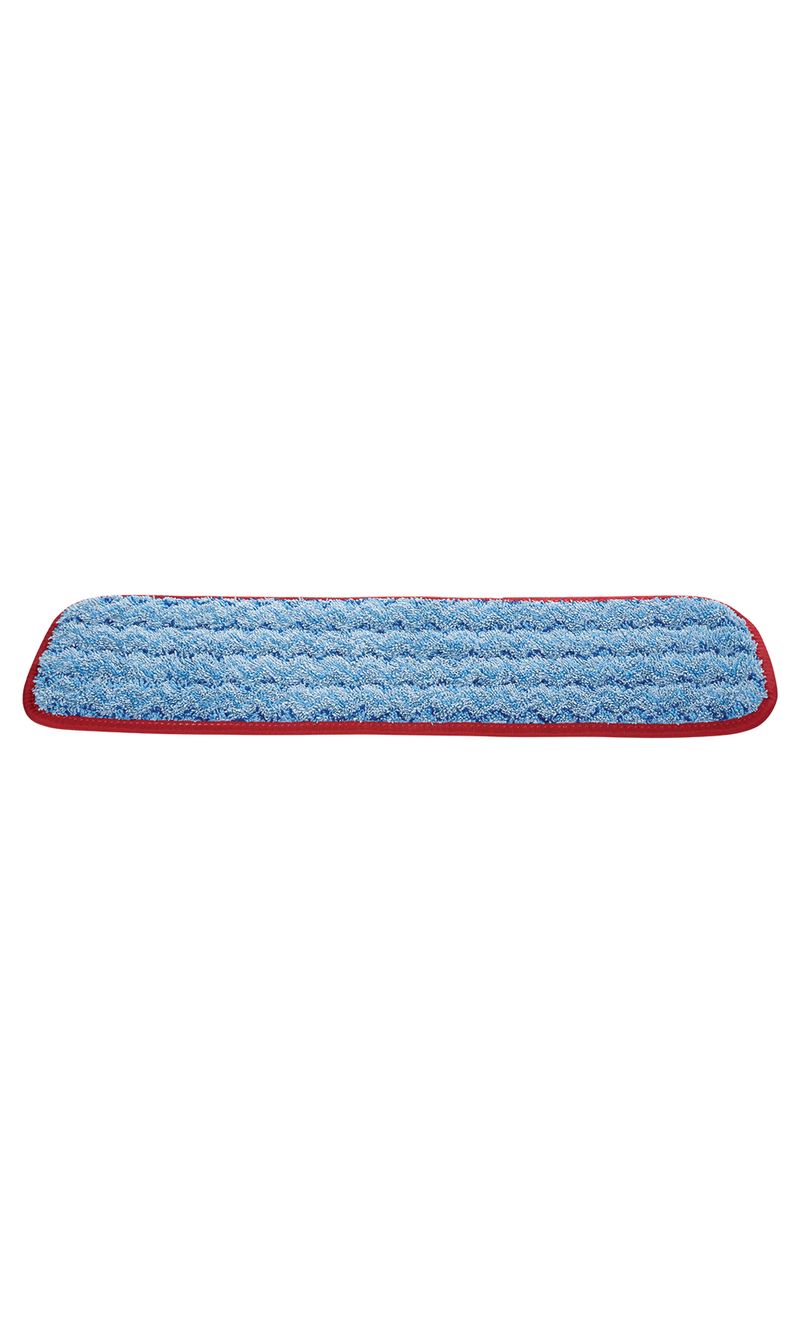 Mopa Húmeda microfibra HYGEN Azul-Rojo 45 cm recostado