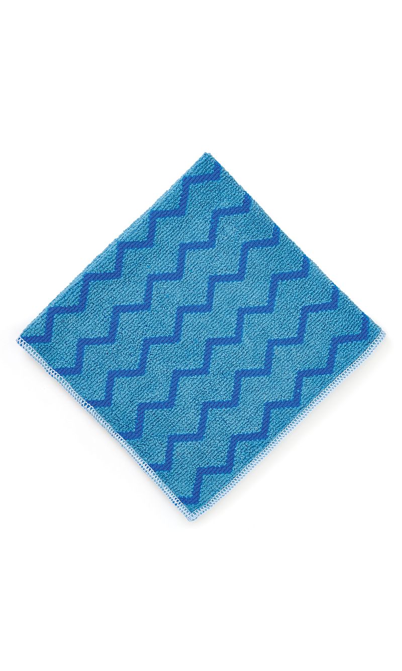 Paño de Microfibra HYGEN  Azul 40 x 40 cm desde arriba