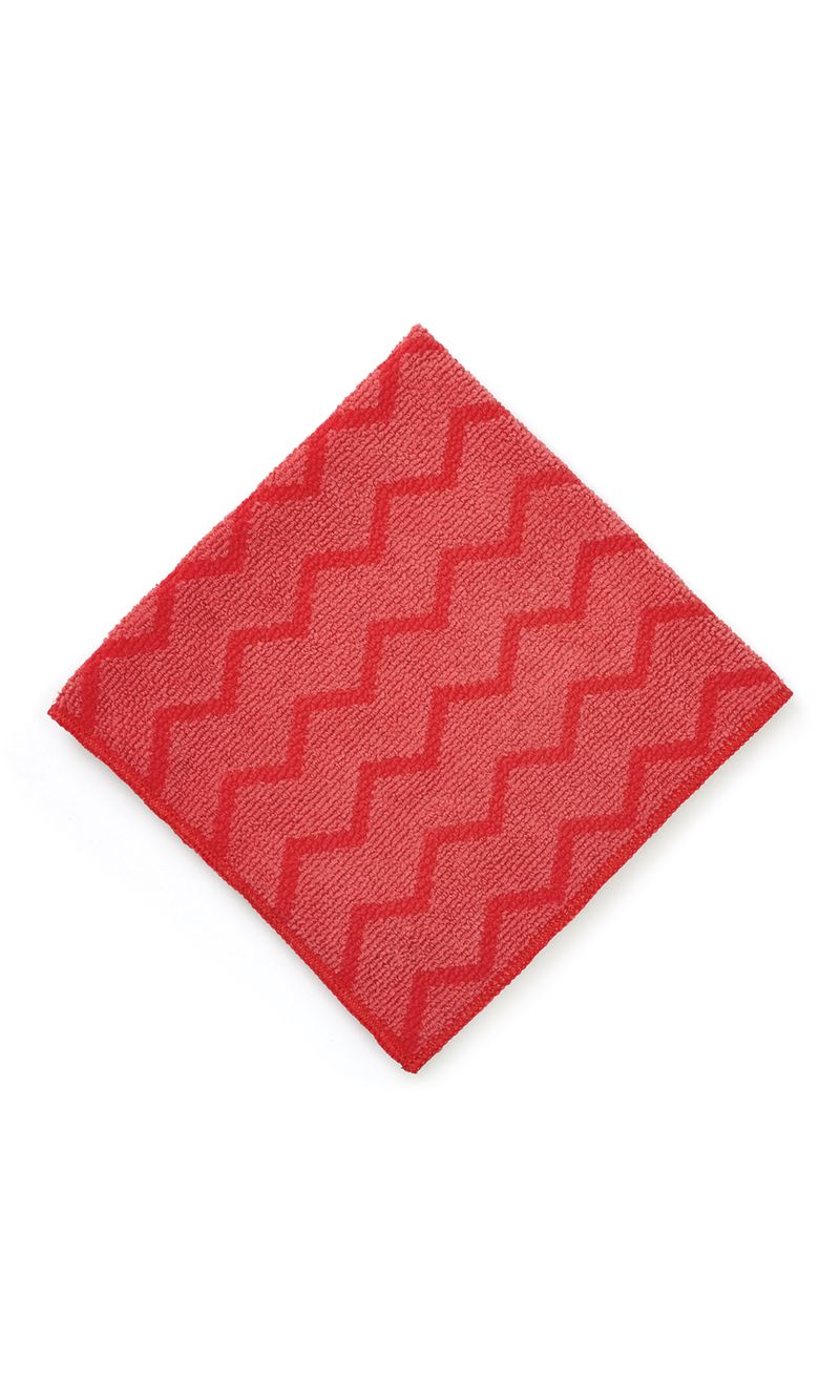 Paño de Microfibra  HYGEN Rojo 40 x 40 cm en diagonal