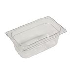 Contenedor de alimentos de 1/4 de Policarbonato  2.4 Litros Rubbermaid Commercial en diagonal