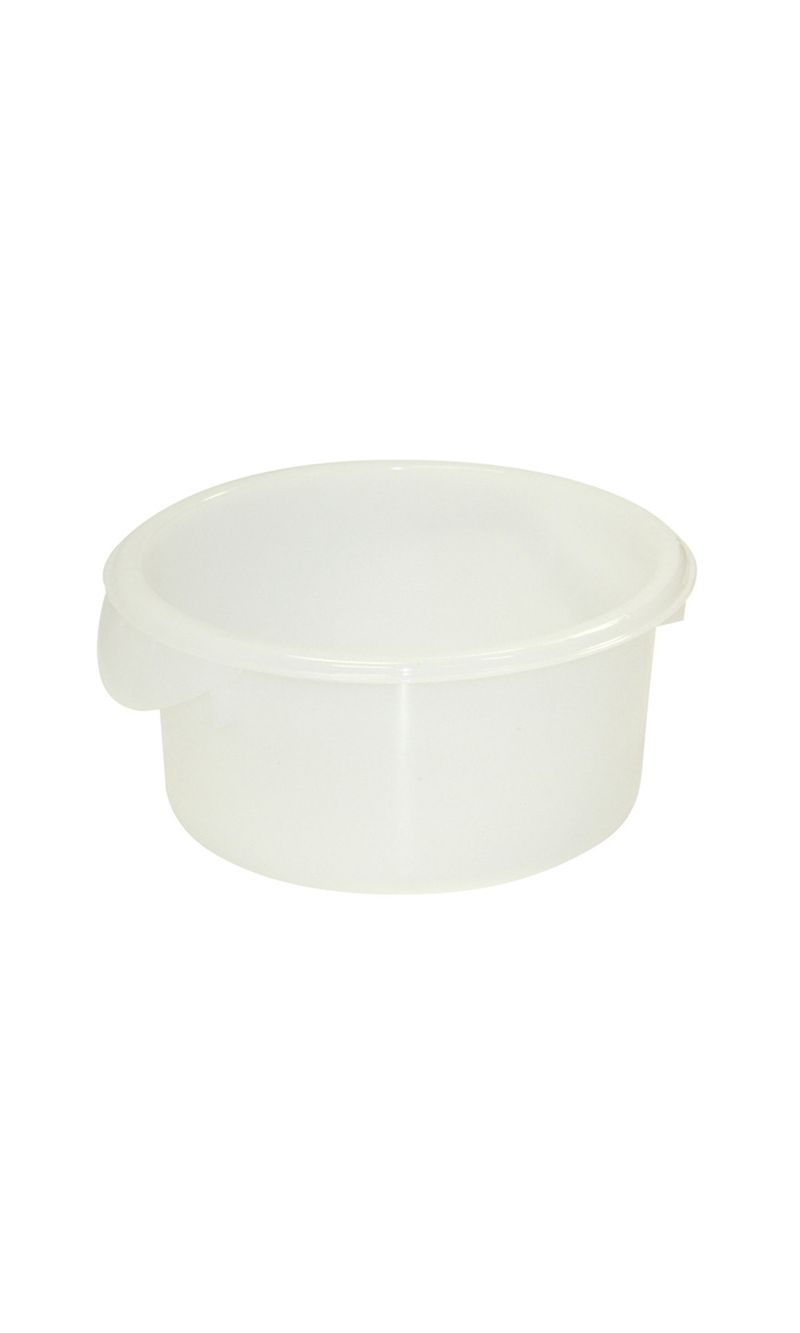 Recipiente redondo  para Alimentos Blanco 1,8 Litros Rubbermaid Commercial de frente