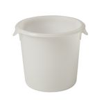 Recipiente redondo  para Alimentos Blanco 3,8 Litros Rubbermaid Commercial de frente