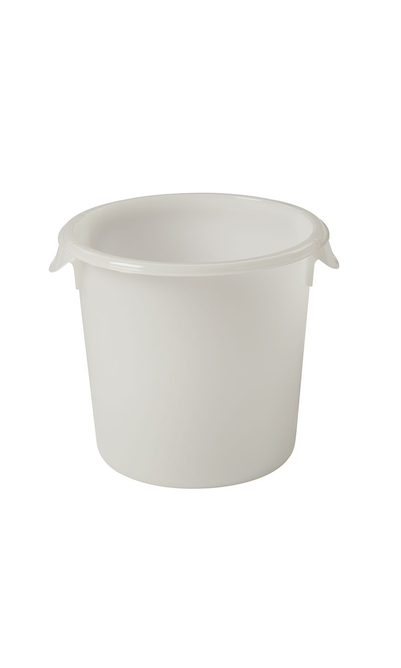 Recipiente redondo  para Alimentos Blanco 3,8 Litros Rubbermaid Commercial de frente