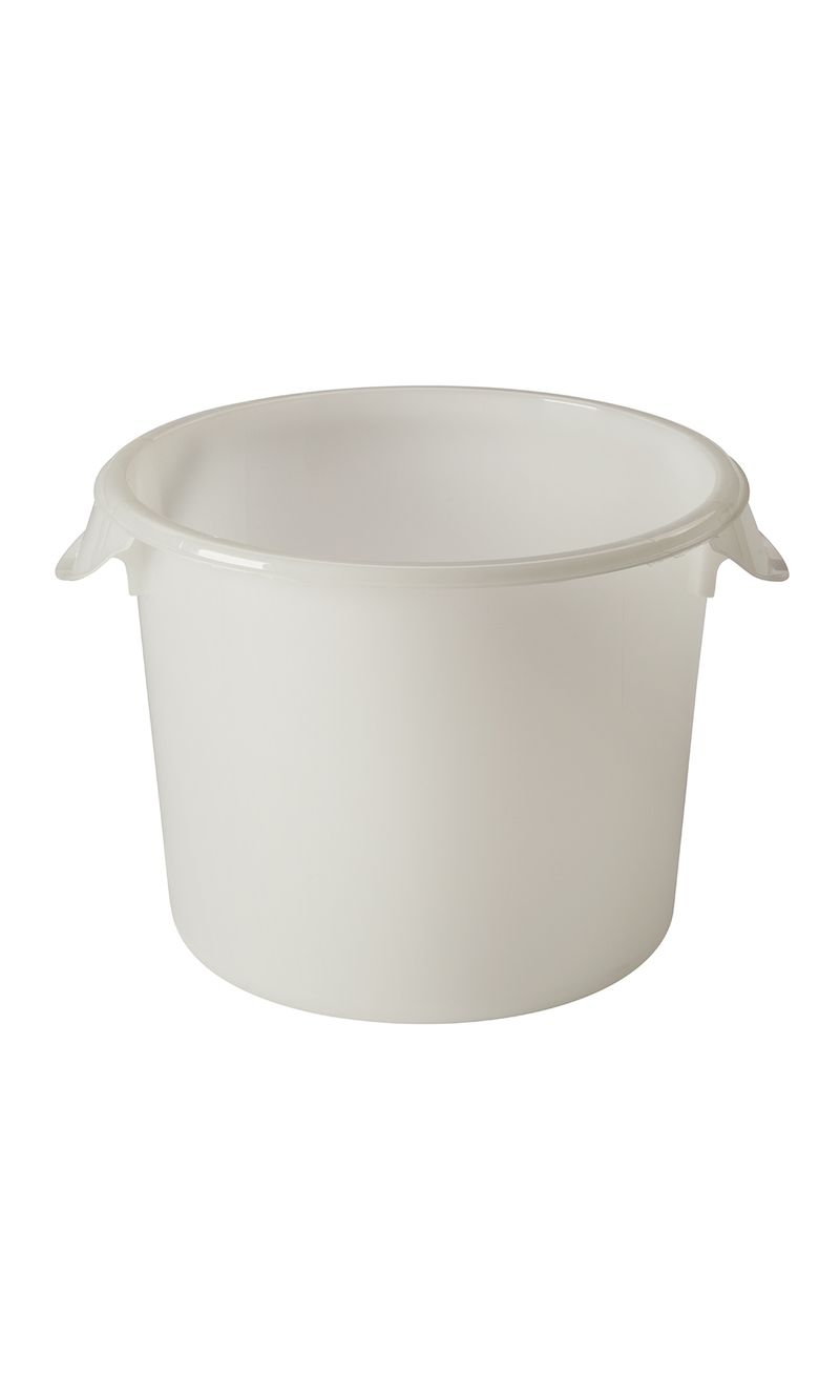 Recipiente redondo  para Alimentos Blanco 5,7 Litros Rubbermaid Commercial de frente