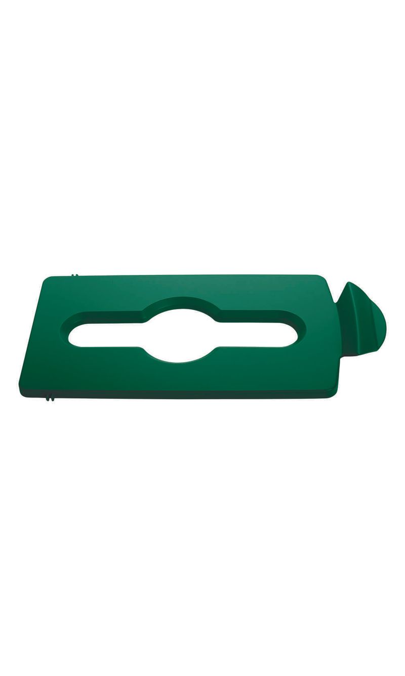 Tapa Punto ecológico SLIM JIM Verde 87 Lts tapa