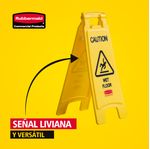 Señal de Precaución de piso Amarillo 66 cm señal liviana