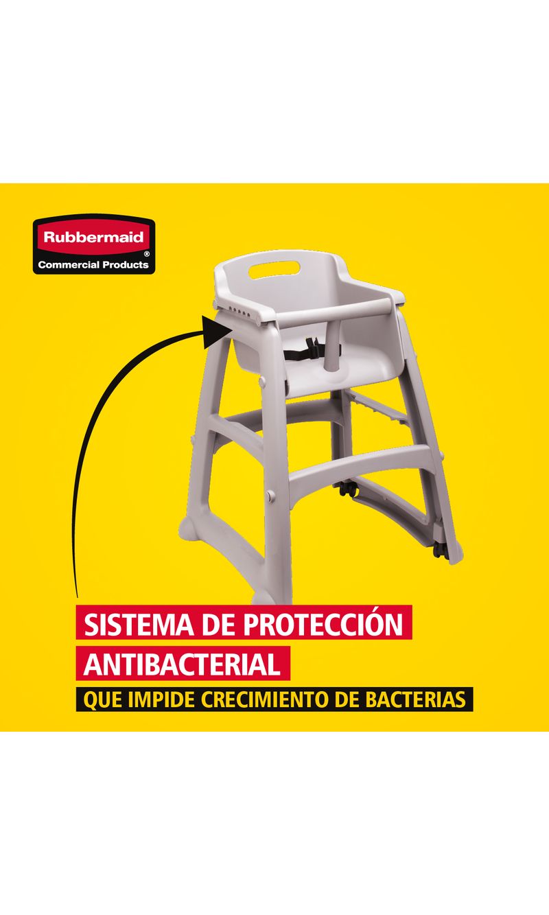 Silla para bebé con Ruedas STURDY CHAIR Gris sistema de protección