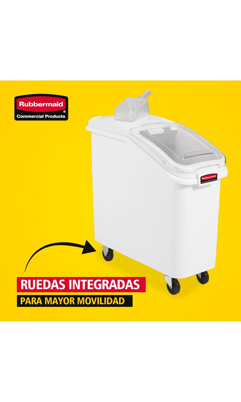 Contenedor de ingredientes ProSave 400 tazas Blanco ruedas integradas