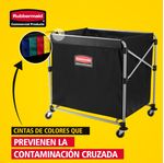 Carro plegable X-Cart Negro    100 Kg previene contaminación cruzada