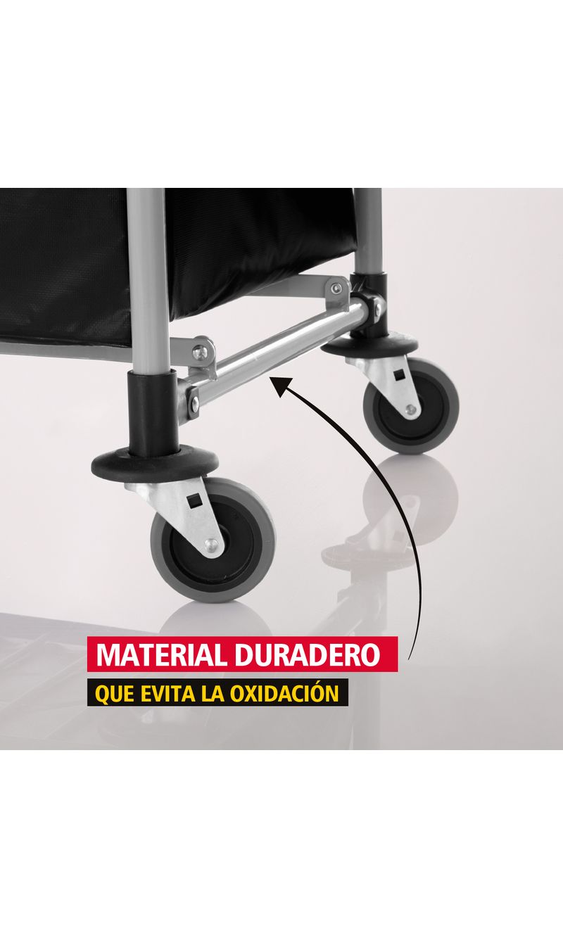 Carro plegable X-Cart Negro    100 Kg material duradero